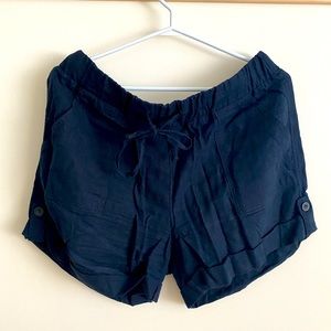 Joe Fresh Navy Linen Shorts